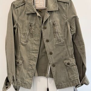 American Eagle Outfitters Olive Jacket, Medium